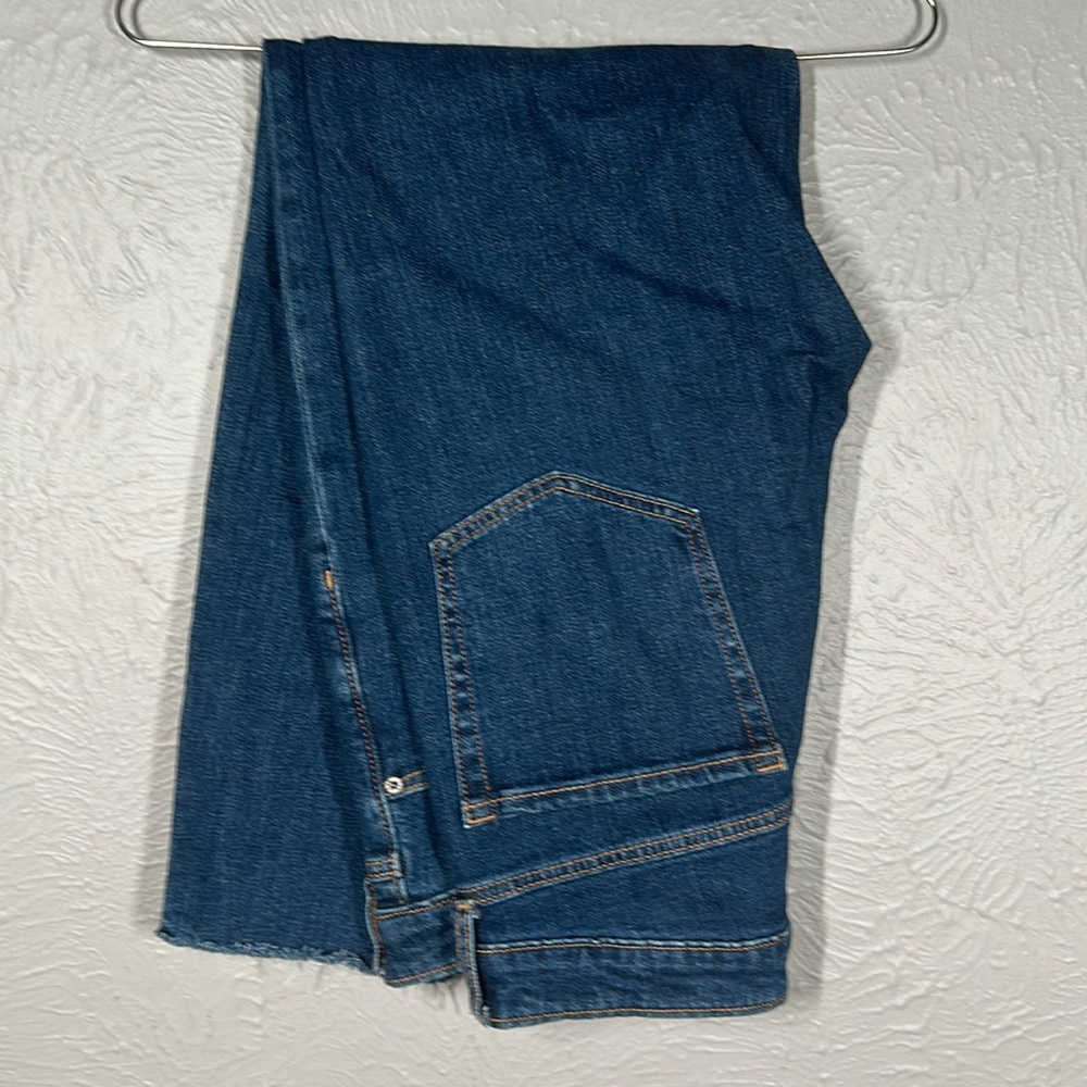 Old Navy Blue High Rise O.G. Straight Secret Slim Pockets Jeans Women's …